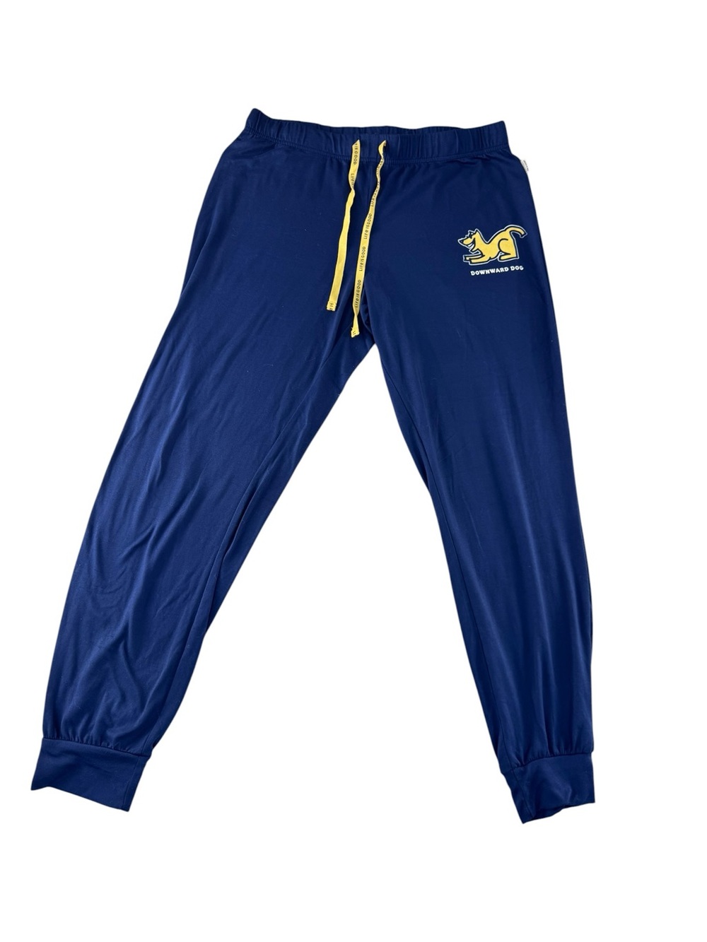 Life Is Good Navy Joggers with Yellow Drawcords